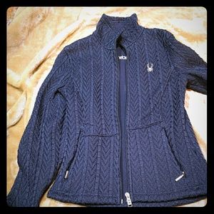 Xs spyder cable knit jacket